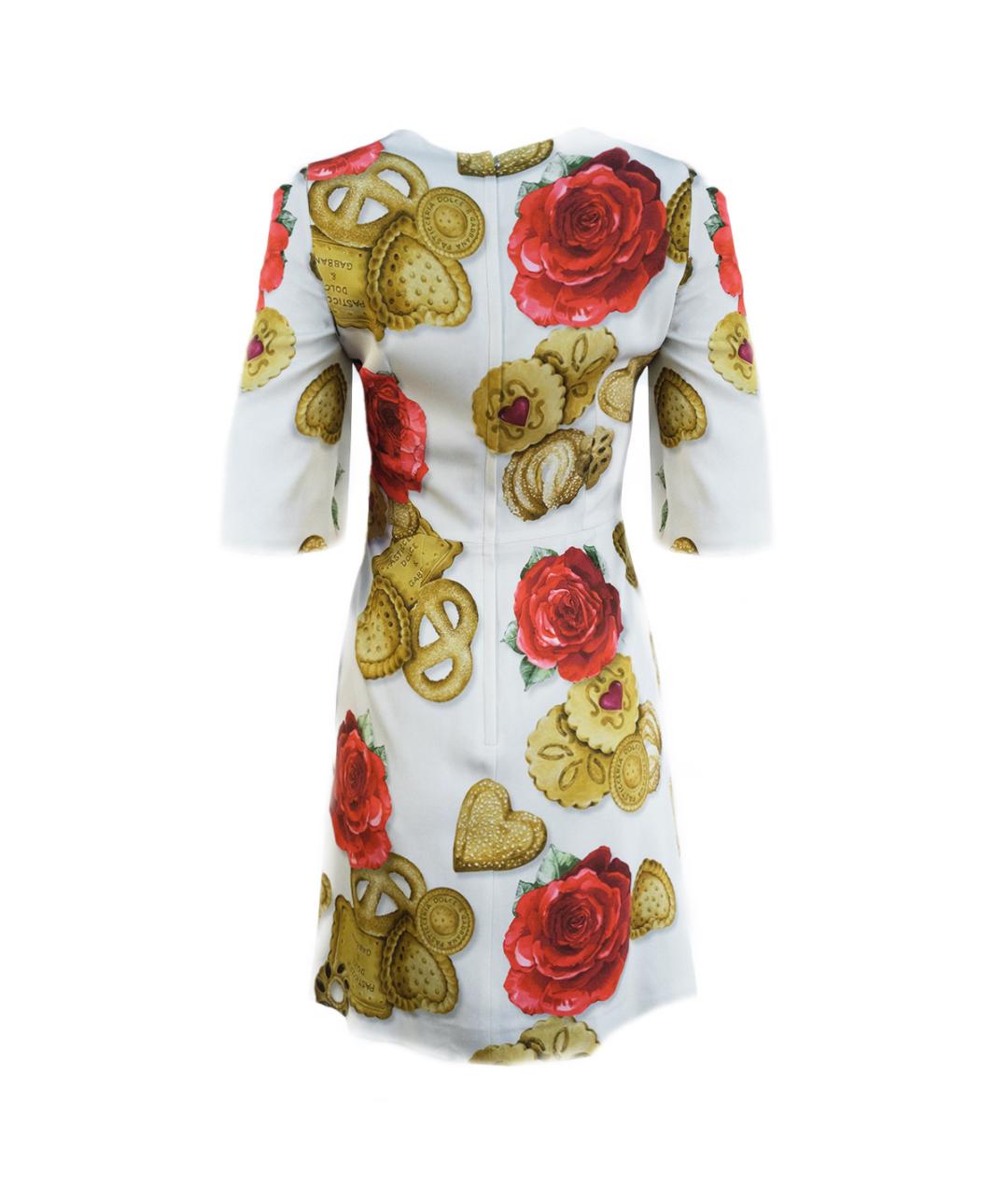 DOLCE&GABBANA Мульти вискозное повседневное платье, фото 2