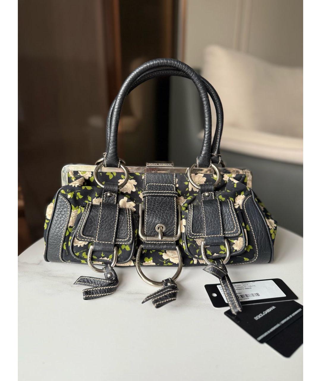 DOLCE&GABBANA Черная сумка с короткими ручками, фото 8
