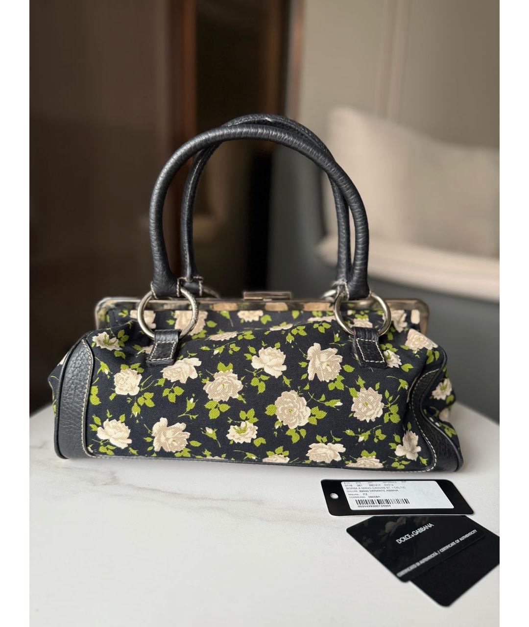 DOLCE&GABBANA Черная сумка с короткими ручками, фото 4