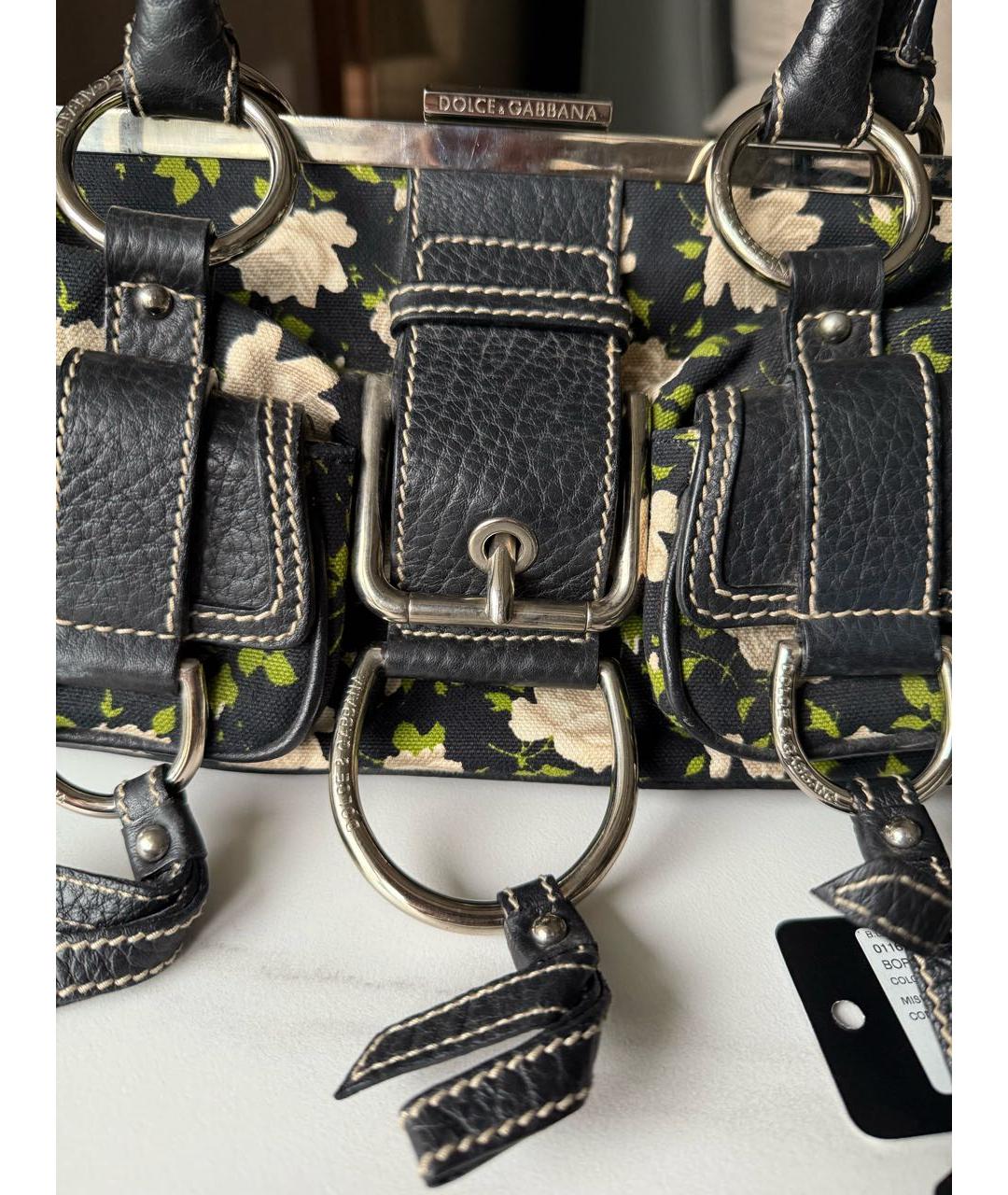 DOLCE&GABBANA Черная сумка с короткими ручками, фото 3