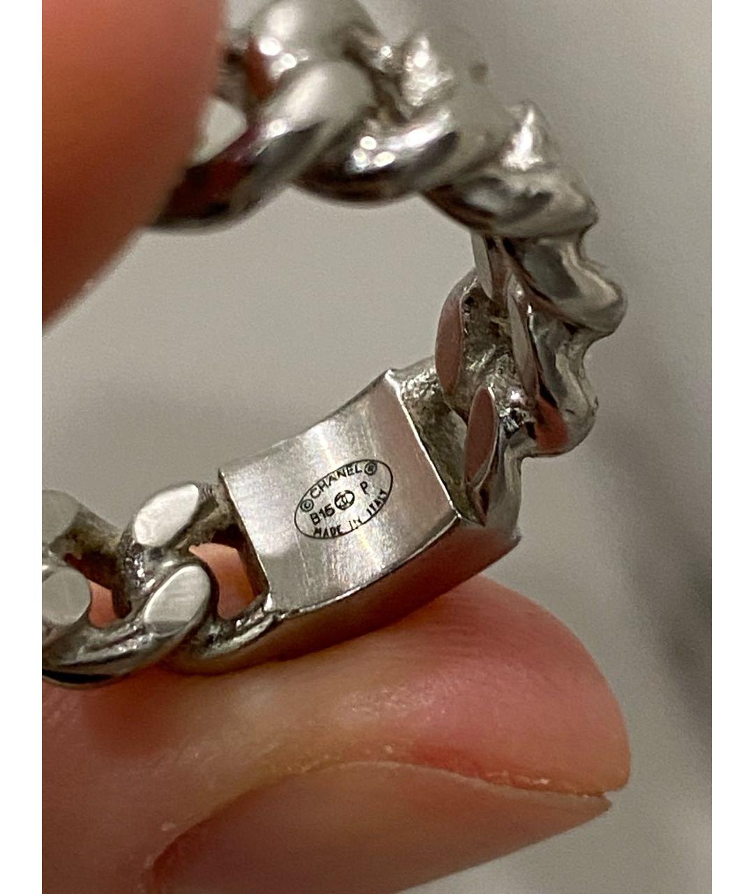 CHANEL Серебряное металлическое кольцо, фото 4