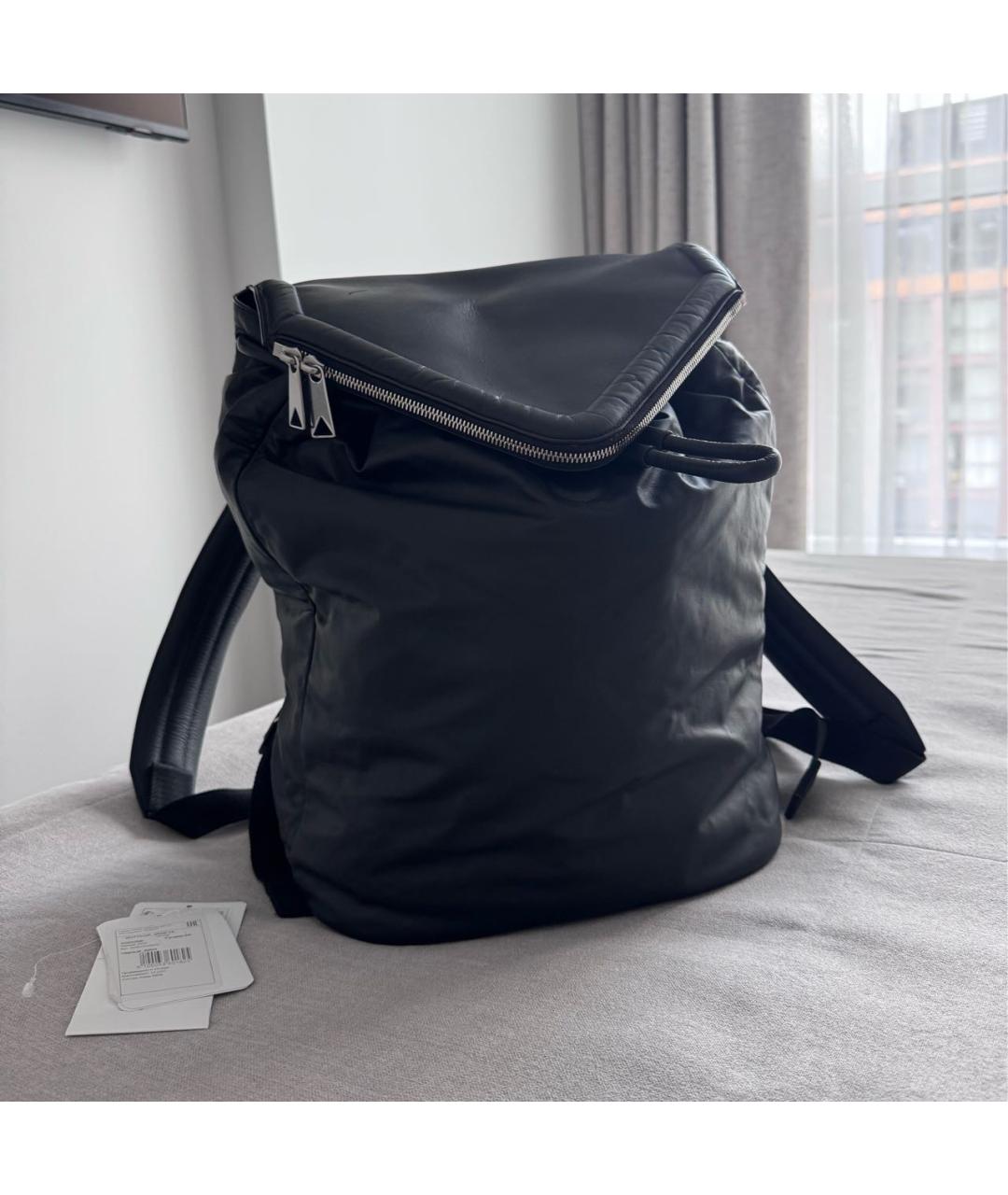 BOTTEGA VENETA Черный кожаный рюкзак, фото 5