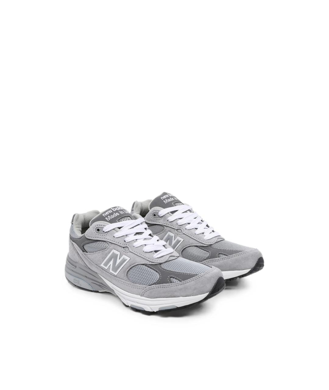 NEW BALANCE Серые текстильные низкие кроссовки / кеды, фото 2