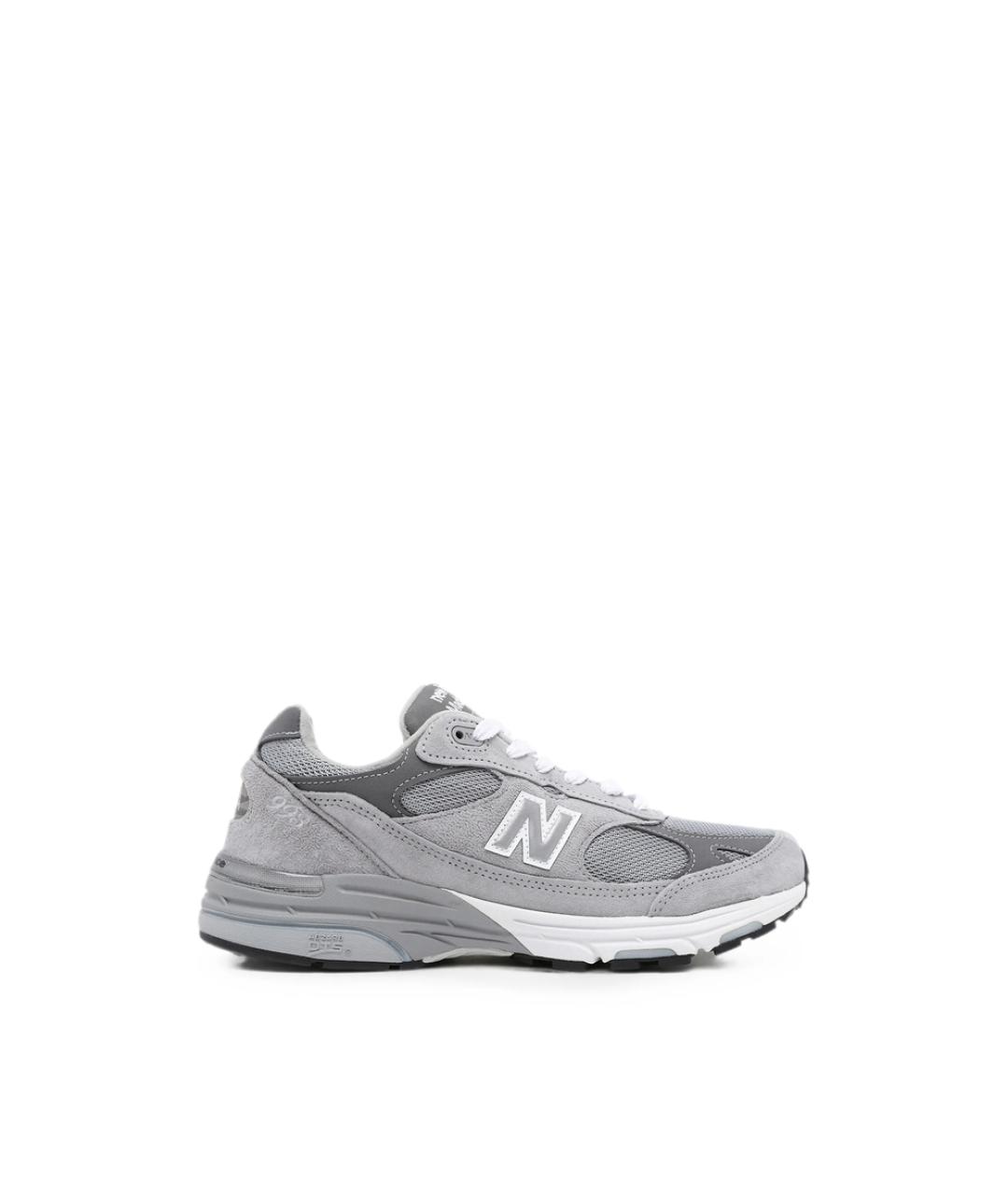 NEW BALANCE Серые текстильные низкие кроссовки / кеды, фото 1