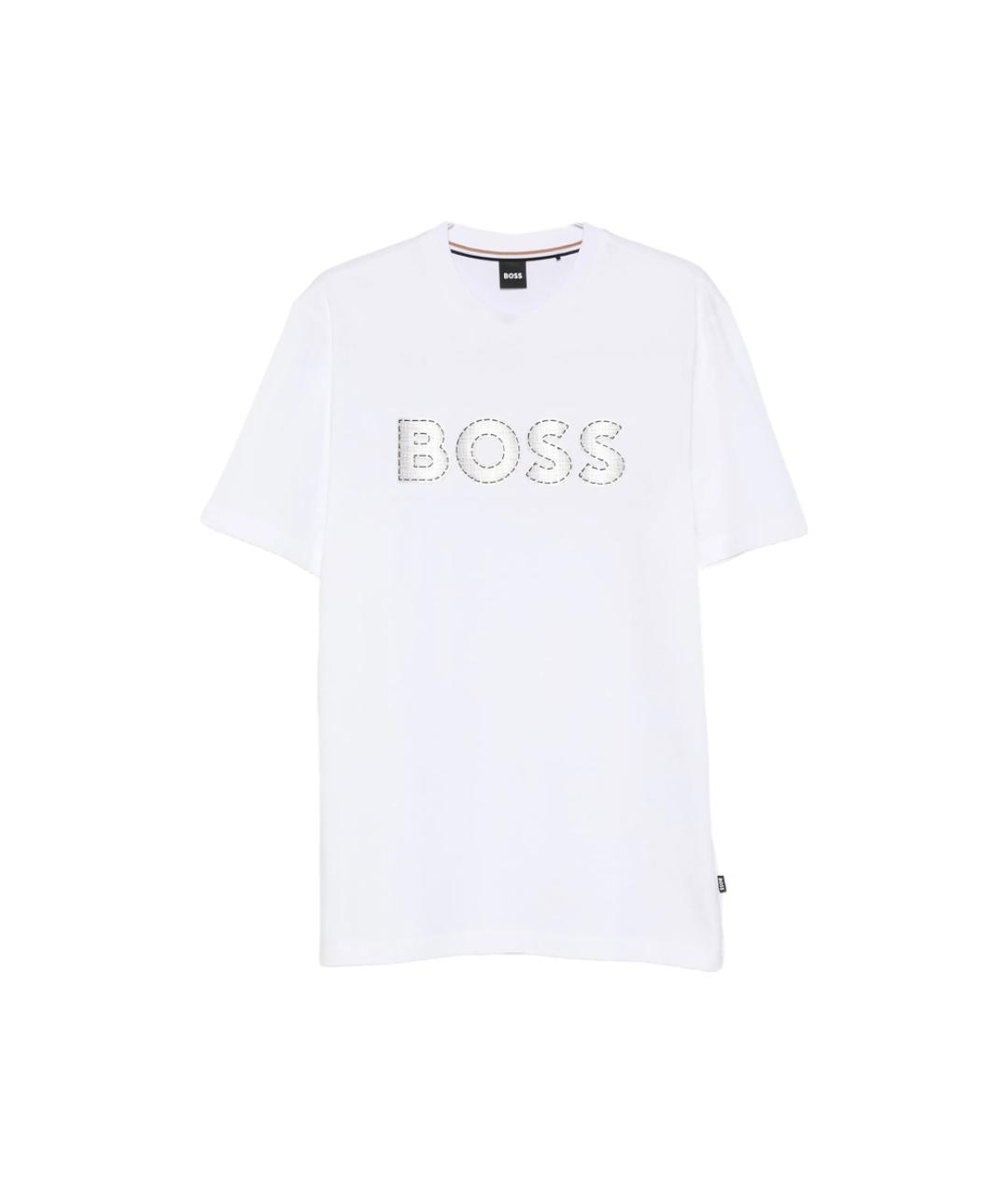 HUGO BOSS Белая хлопковая футболка, фото 1