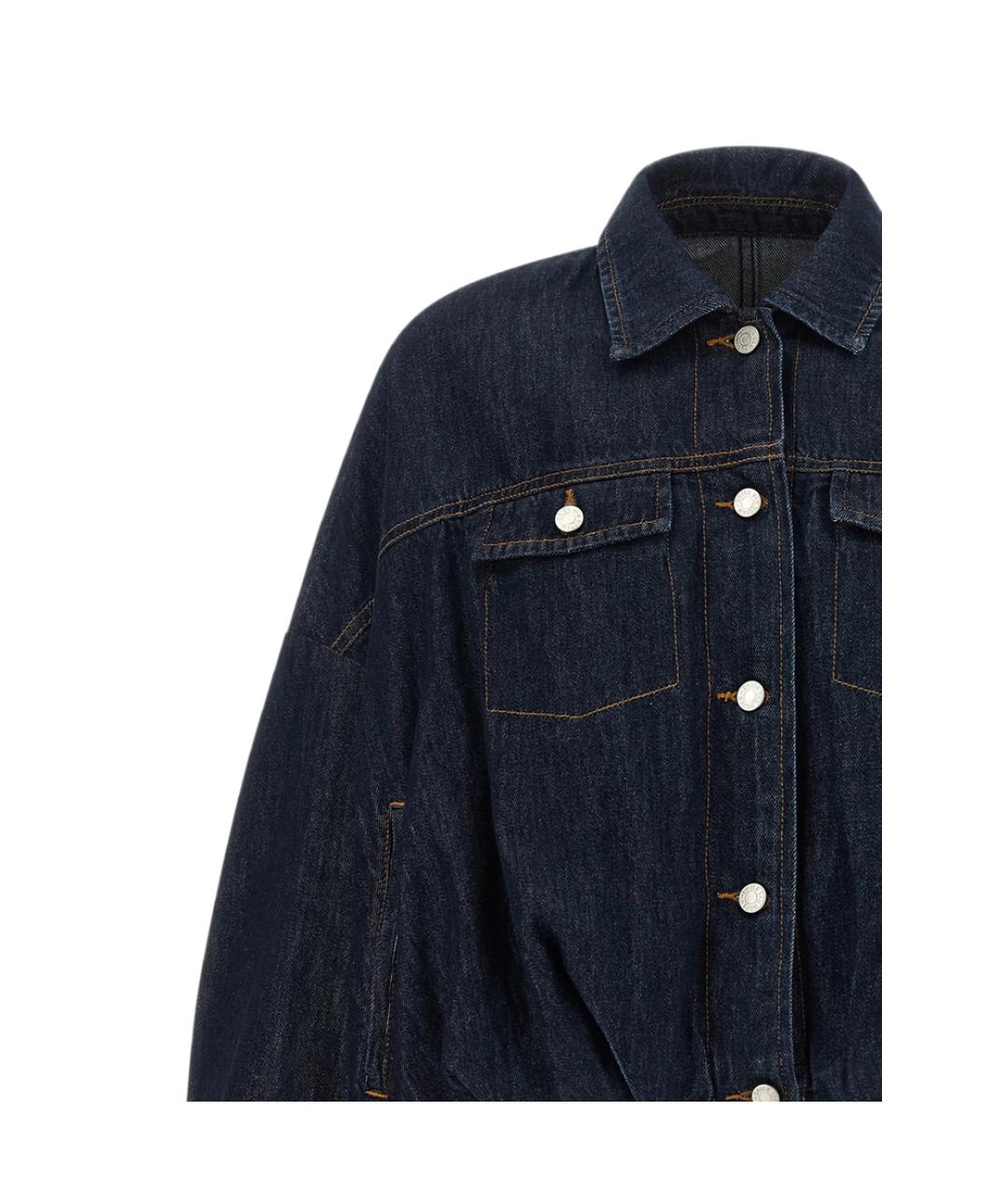 DRIES VAN NOTEN Синяя хлопковая куртка, фото 4