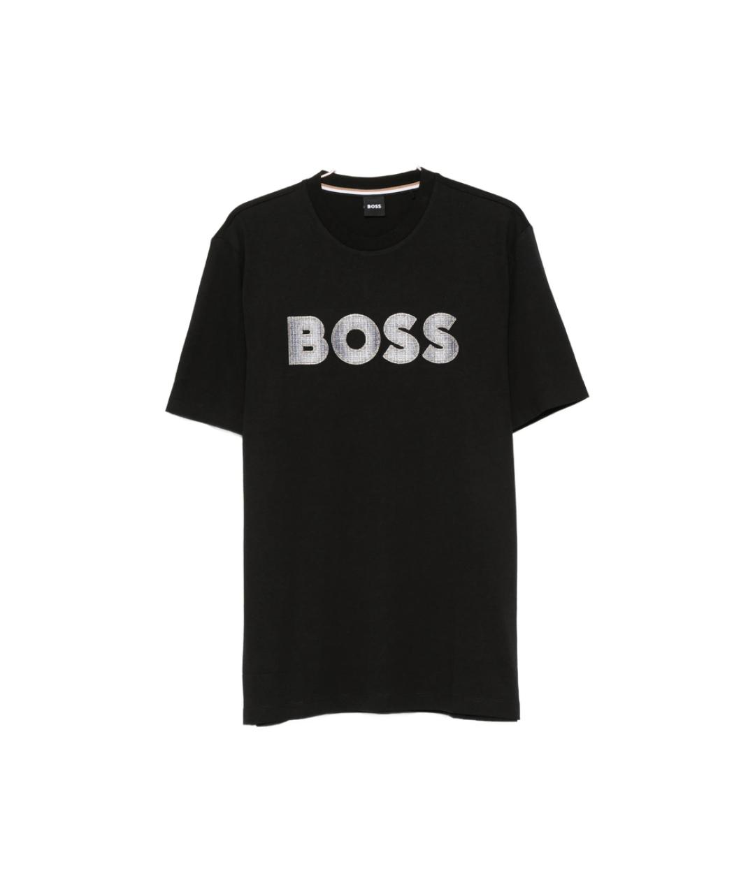 HUGO BOSS Черная хлопковая футболка, фото 1