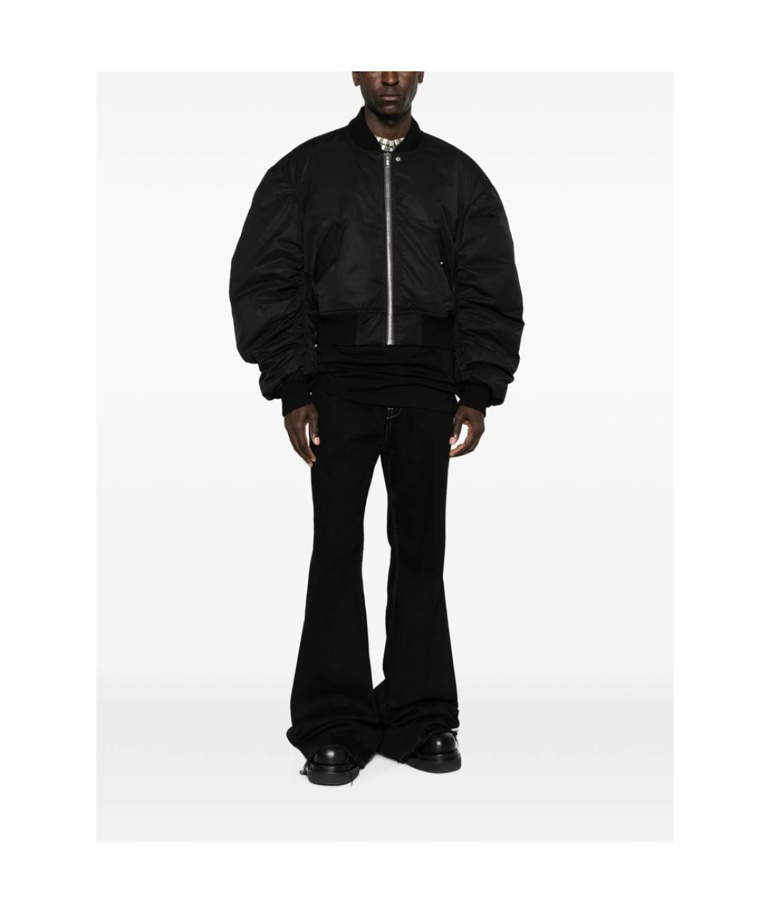 RICK OWENS Черная полиамидовая куртка, фото 2