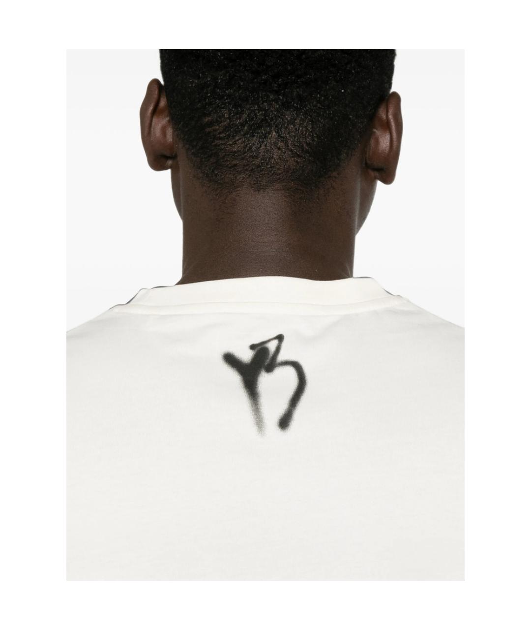 Y-3 Белая хлопковая футболка, фото 4