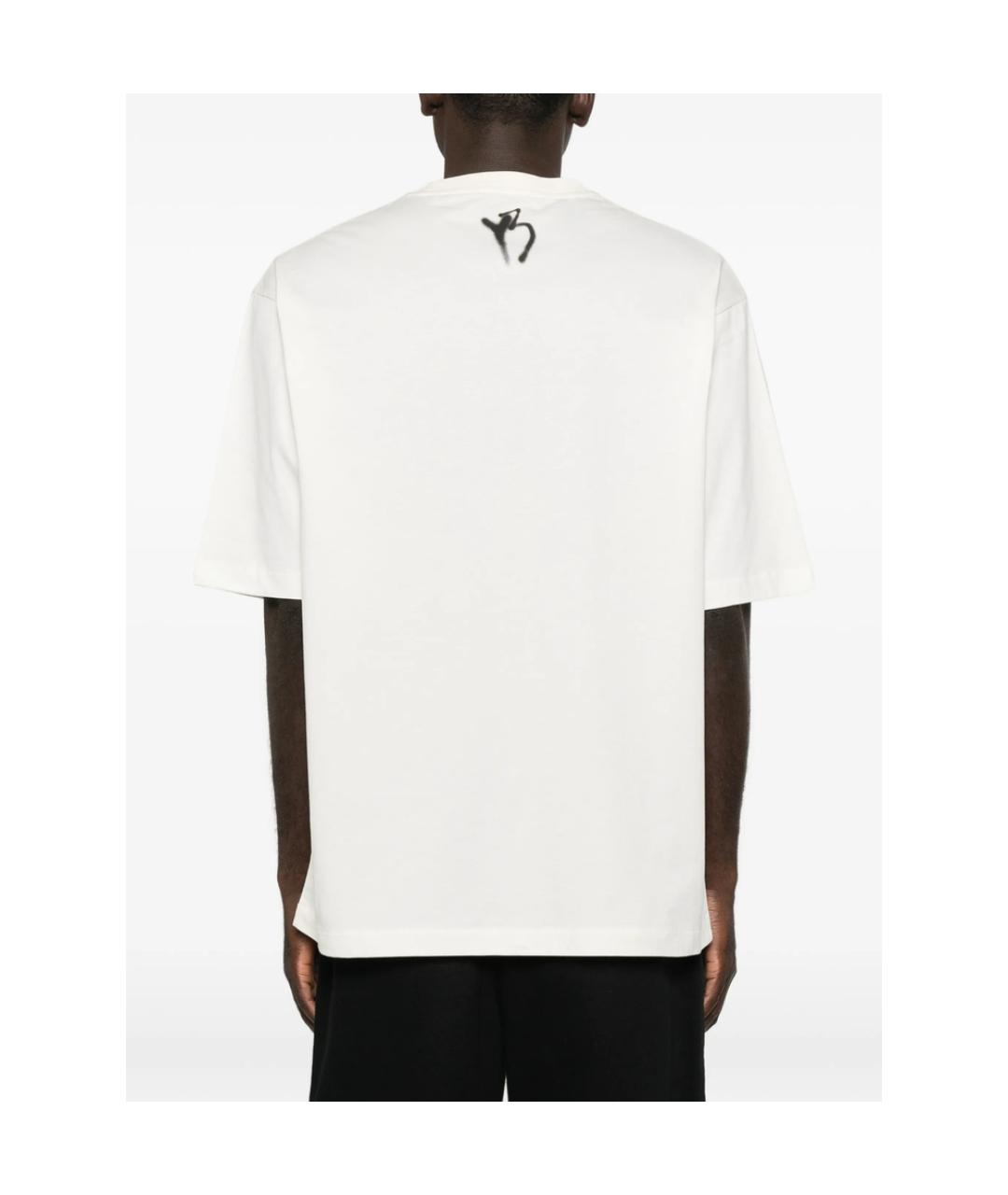Y-3 Белая хлопковая футболка, фото 2