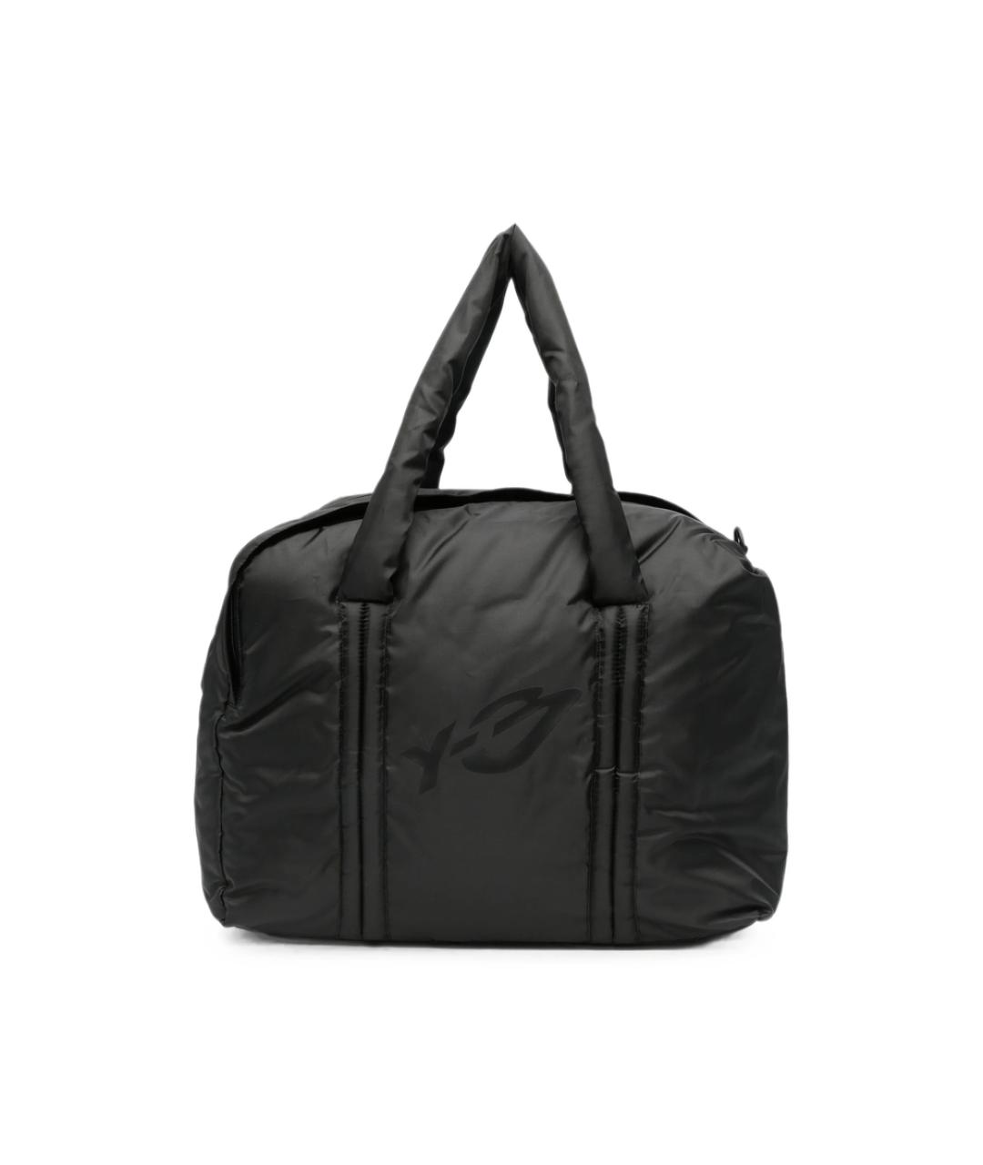 Y-3 Черная синтетическая сумка на плечо, фото 1