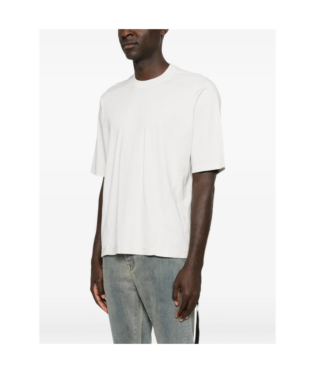 RICK OWENS DRKSHDW Белая хлопковая футболка, фото 2