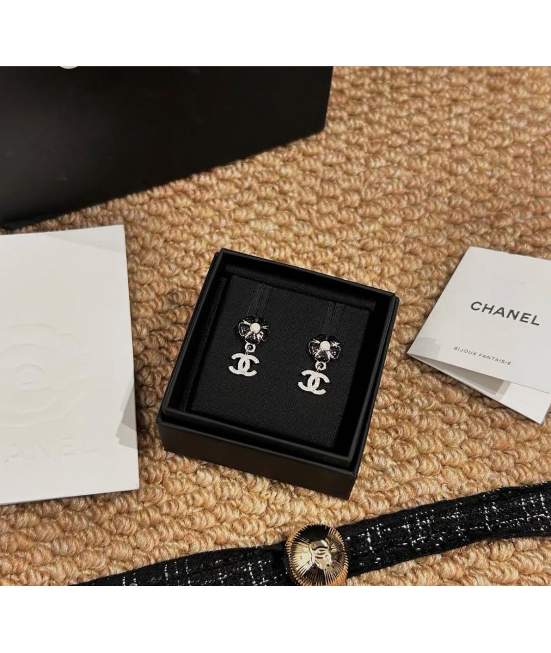 CHANEL Серебряные серьги, фото 4