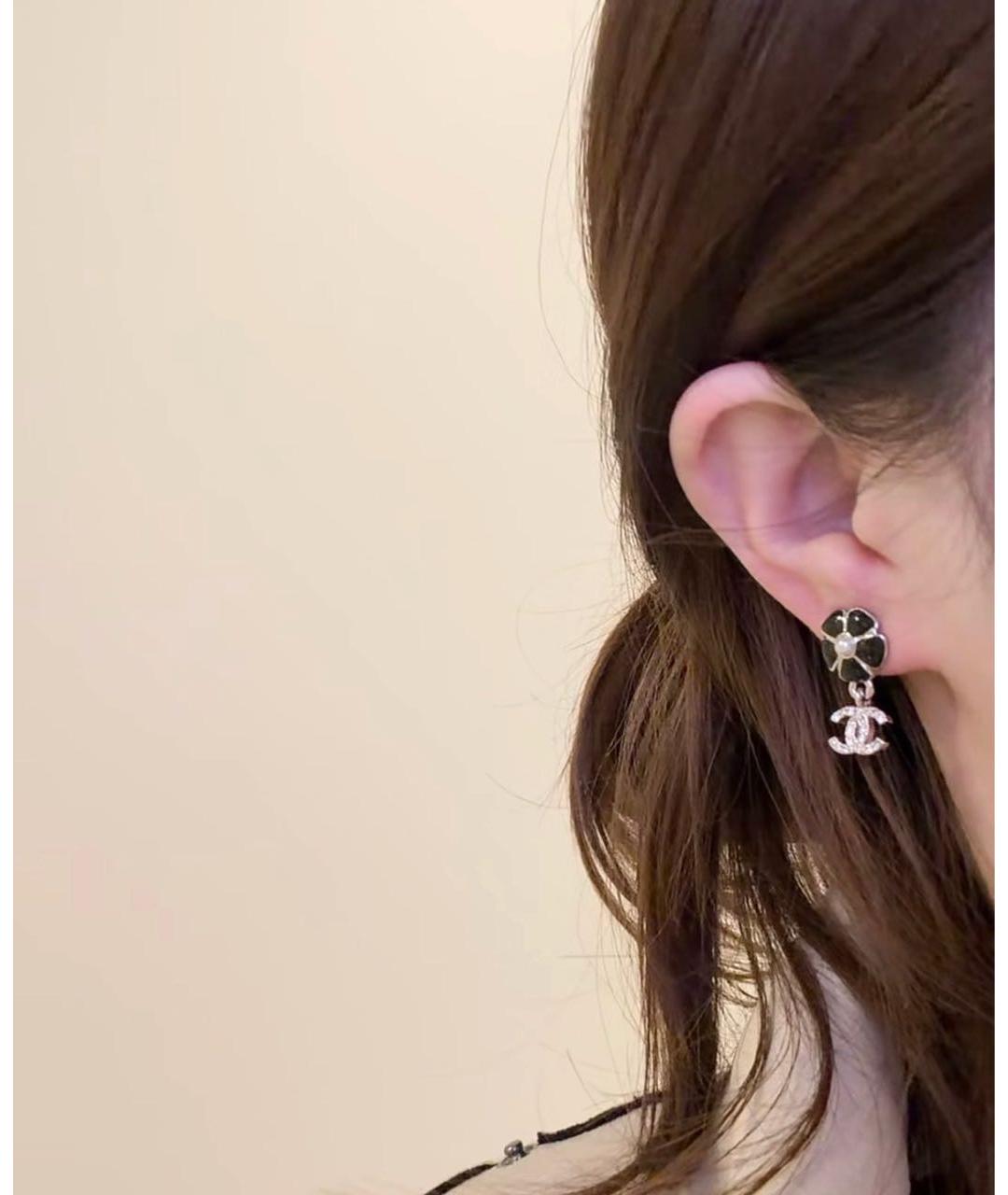 CHANEL Серебряные серьги, фото 3