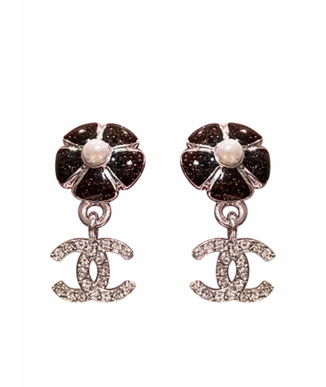 CHANEL Серебряные серьги, фото 1