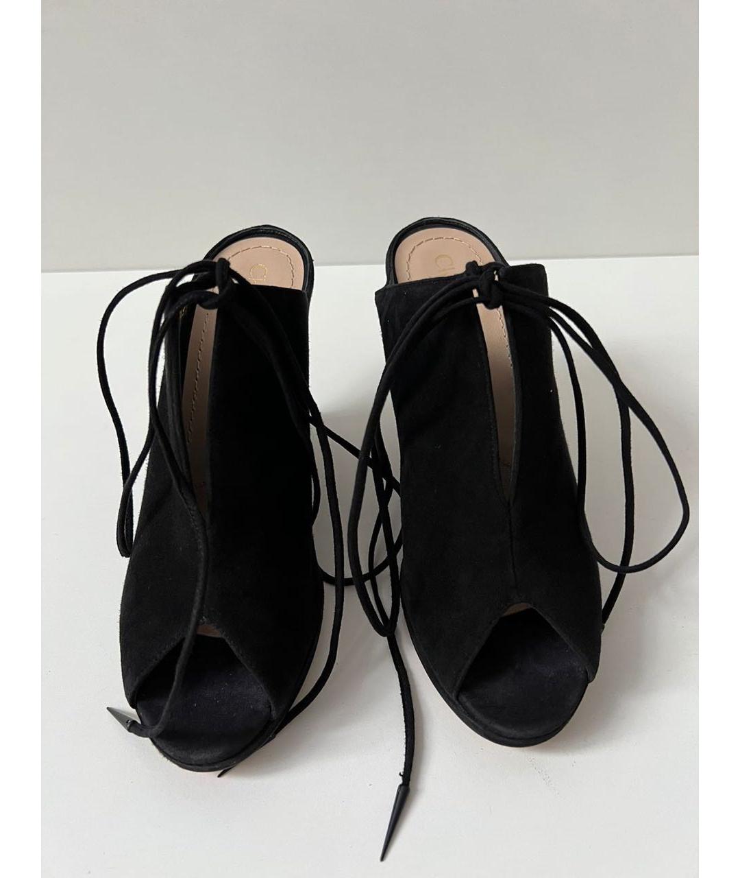 CHRISTIAN DIOR Черные мюли, фото 2