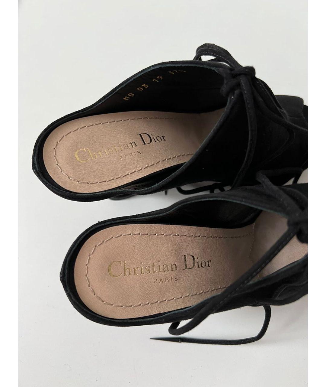CHRISTIAN DIOR Черные мюли, фото 7