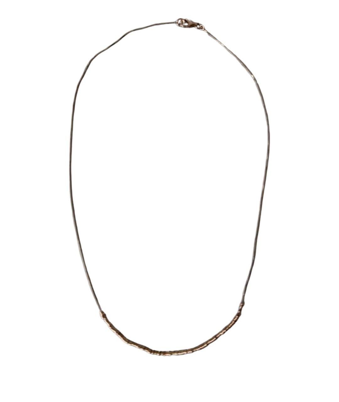 BOTTEGA VENETA Золотая серебряная цепочка, фото 1