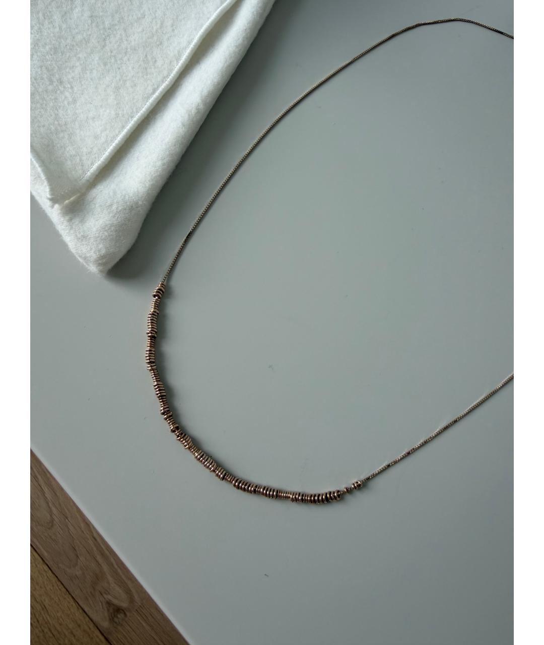 BOTTEGA VENETA Золотая серебряная цепочка, фото 9