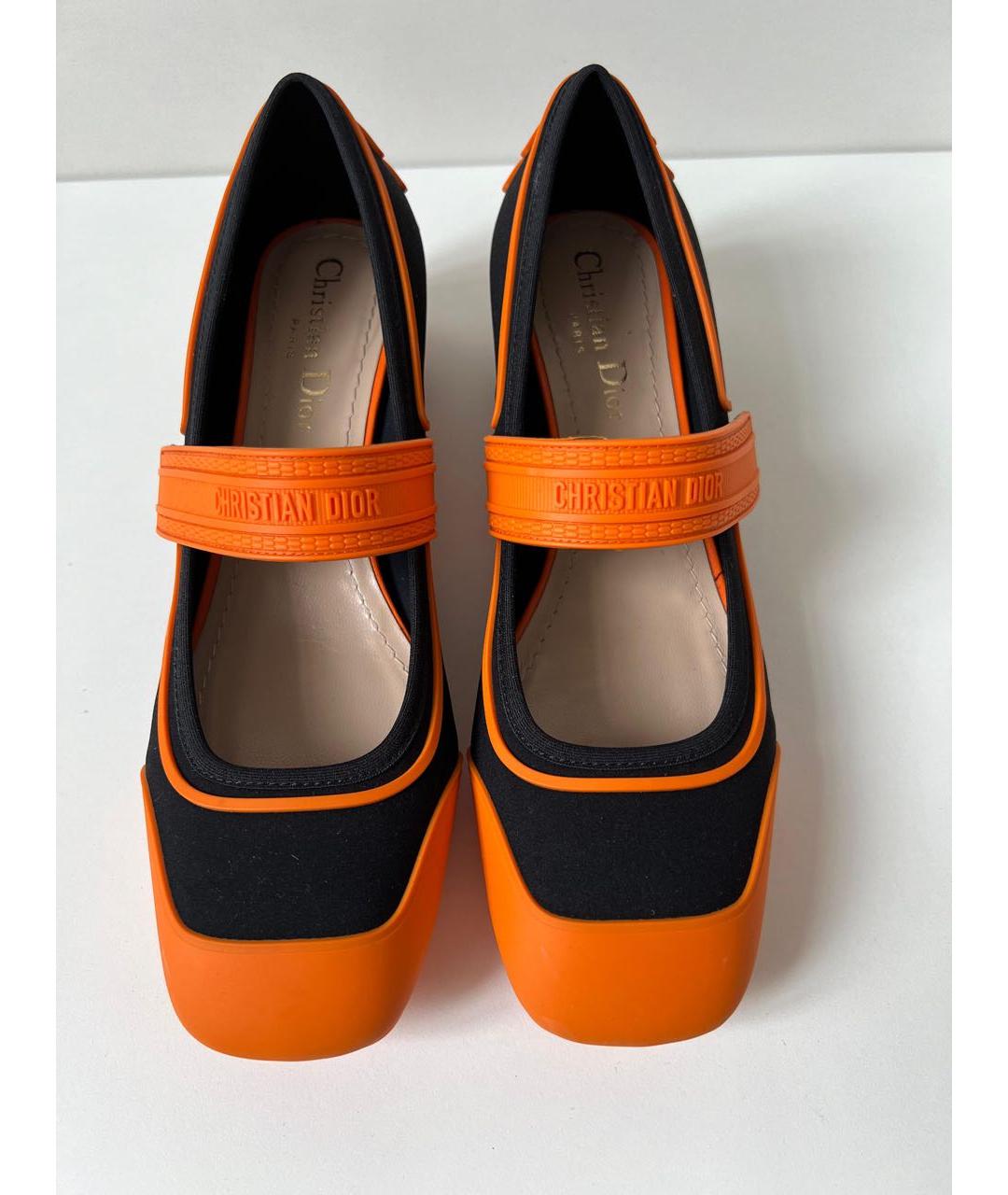 CHRISTIAN DIOR Черные лодочки на низком каблуке, фото 2