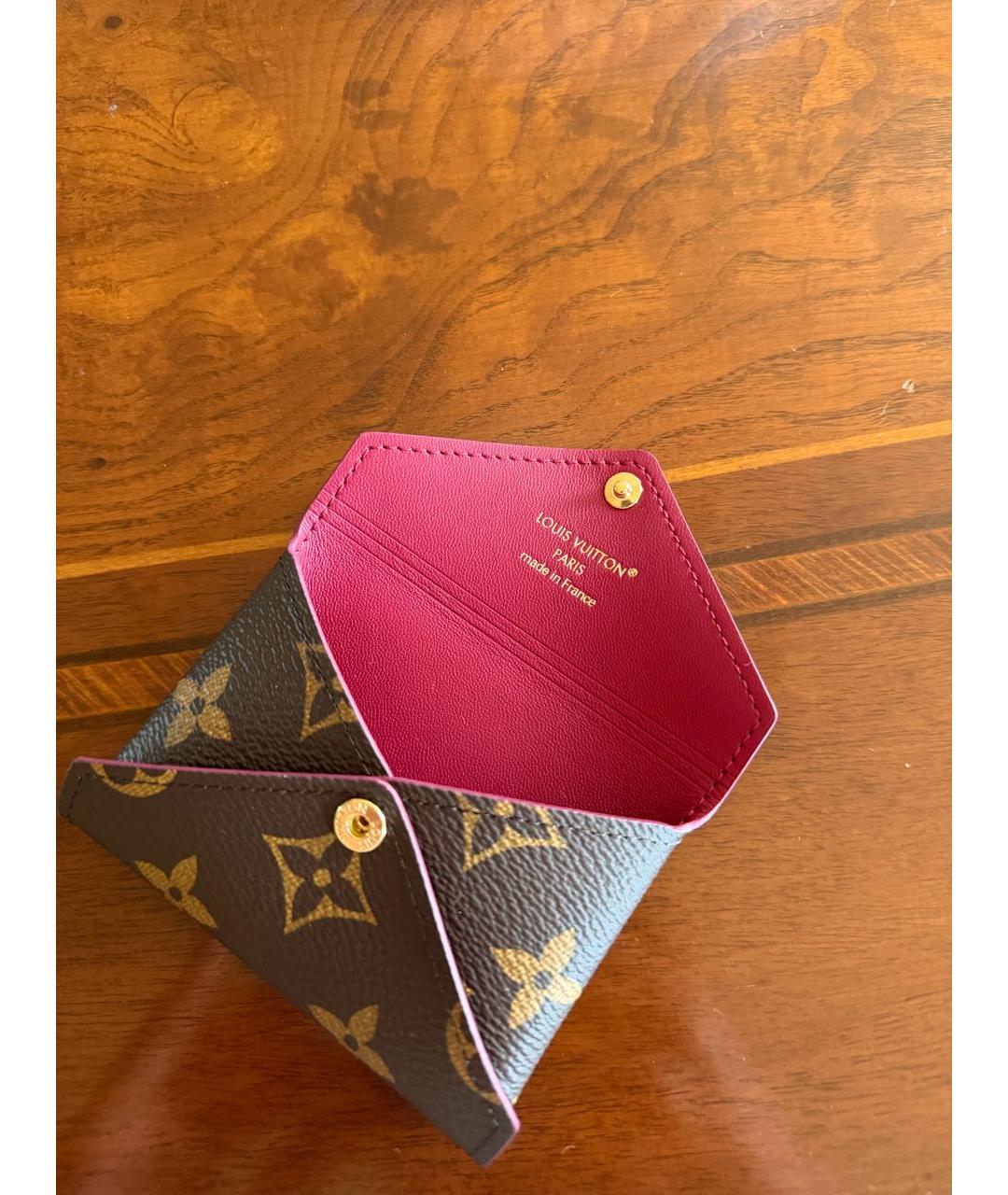 LOUIS VUITTON Коричневый кардхолдер, фото 4