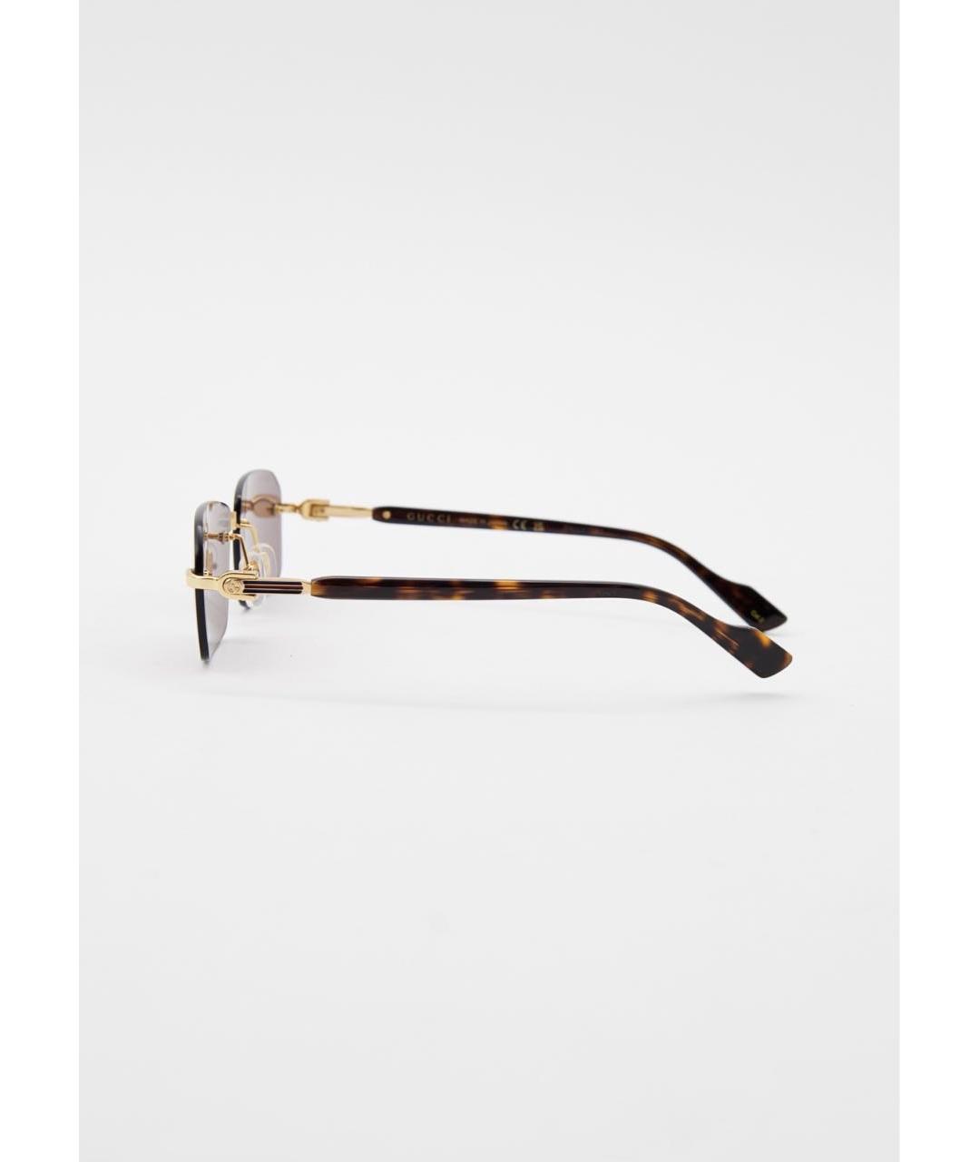 GUCCI Коричневые солнцезащитные очки, фото 4