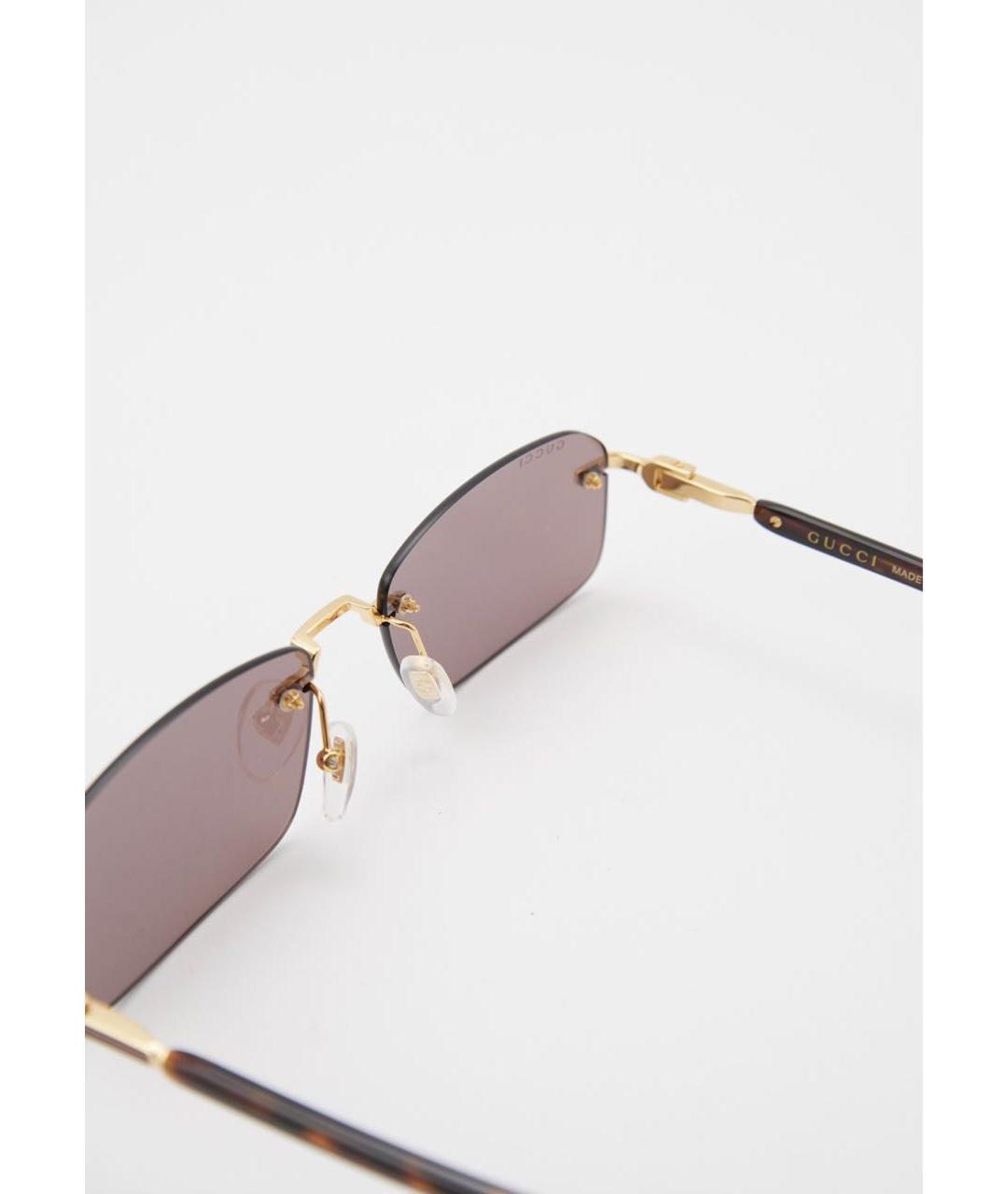 GUCCI Коричневые солнцезащитные очки, фото 3