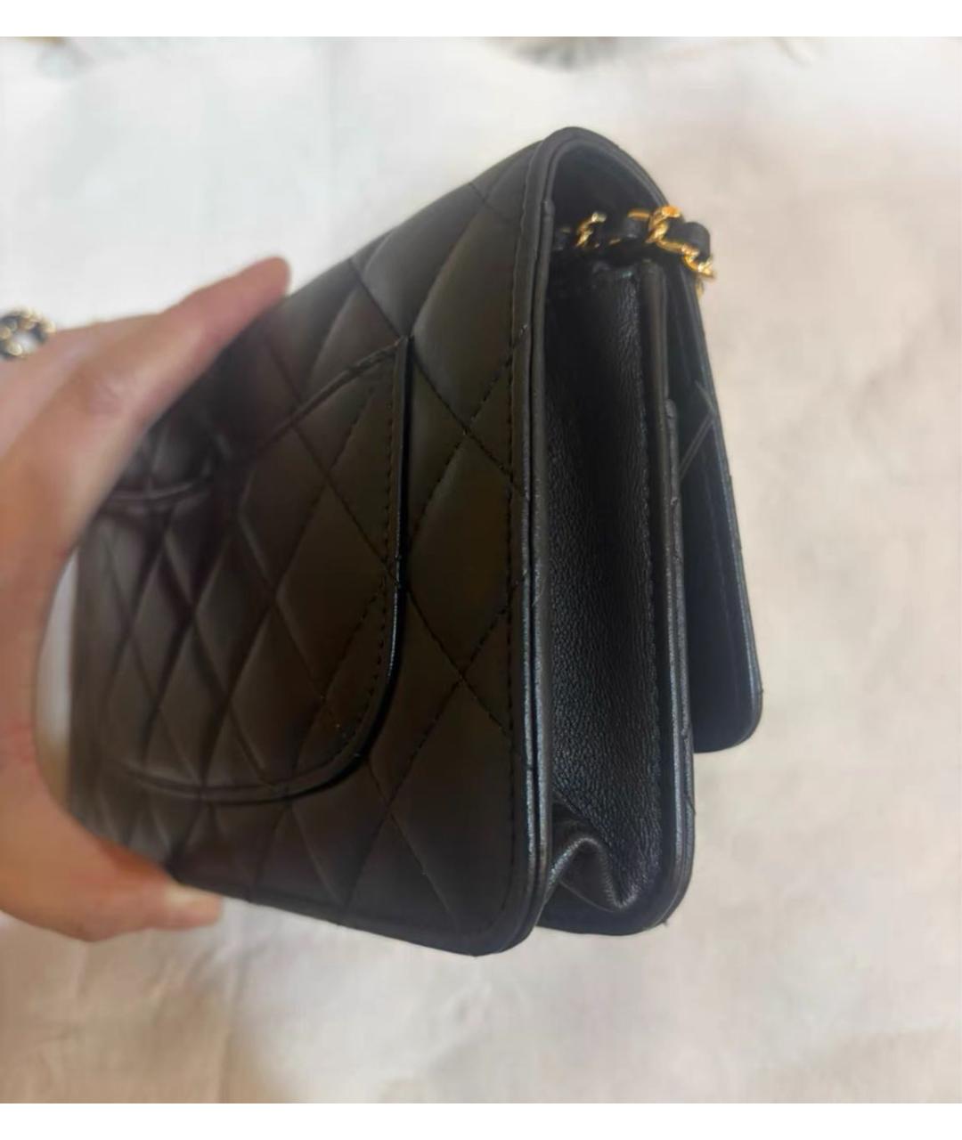 CHANEL Черная кожаная сумка через плечо, фото 4