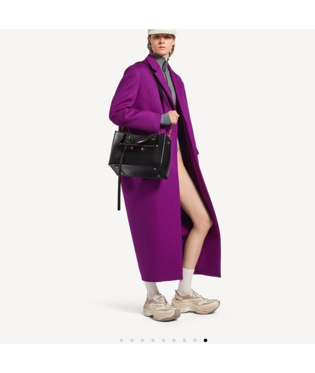 BALENCIAGA Черная кожаная сумка тоут, фото 3