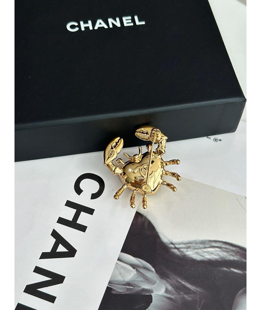 CHANEL Золотая булавка / брошь, фото 2