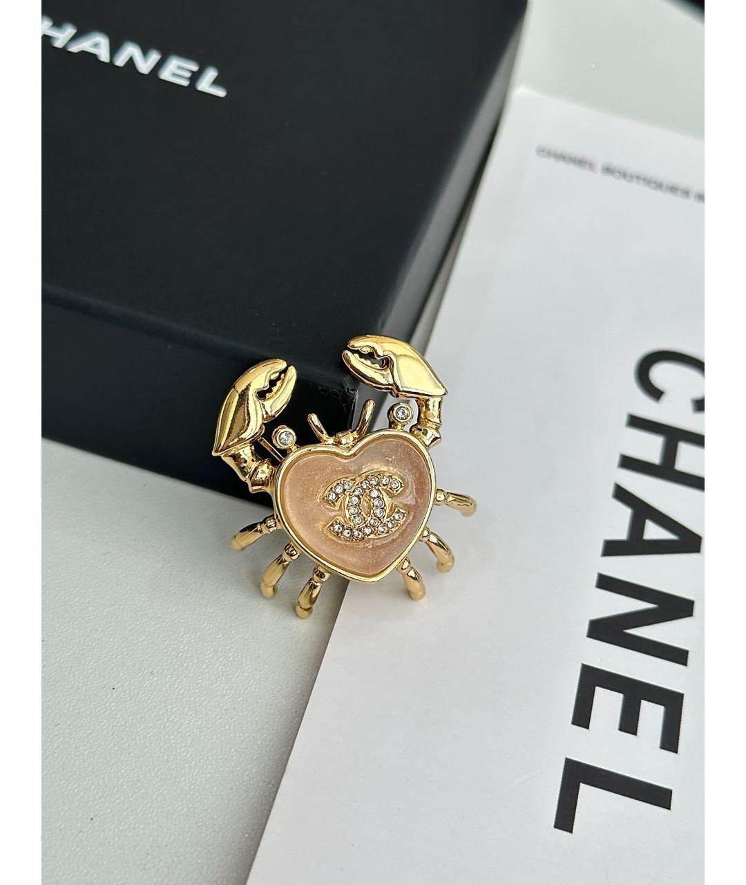 CHANEL Золотая булавка / брошь, фото 3