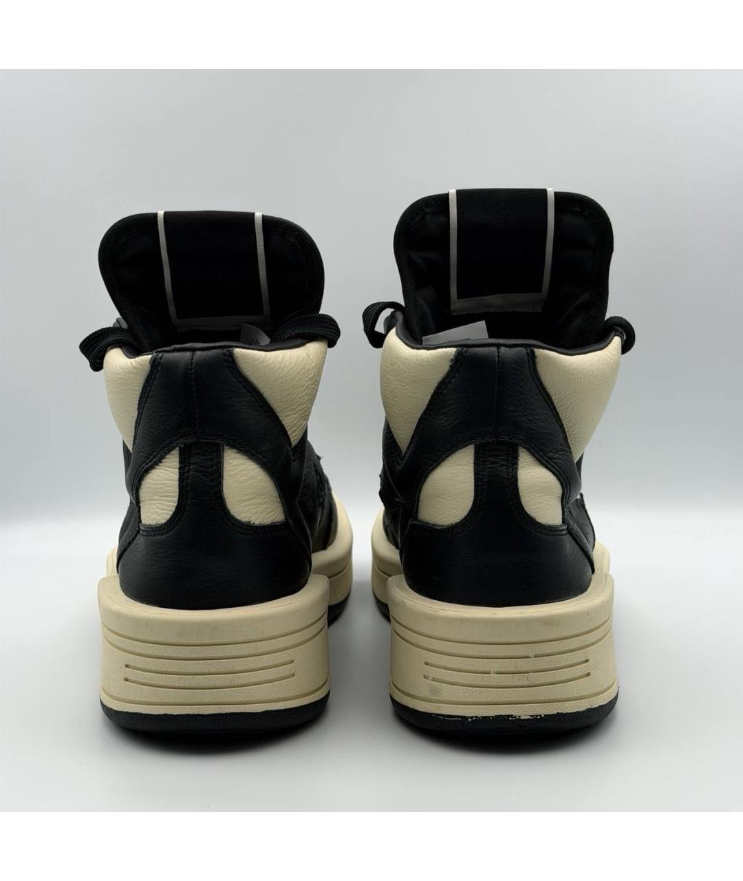 RICK OWENS Черные высокие кроссовки / кеды, фото 5
