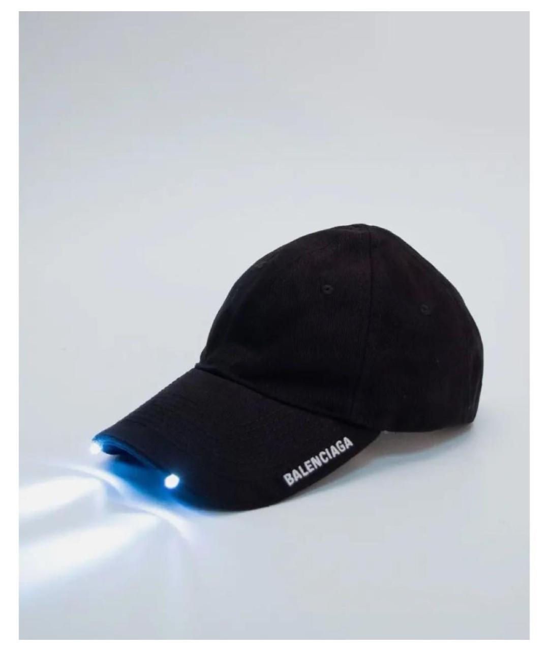 BALENCIAGA Черная хлопковая кепка, фото 6