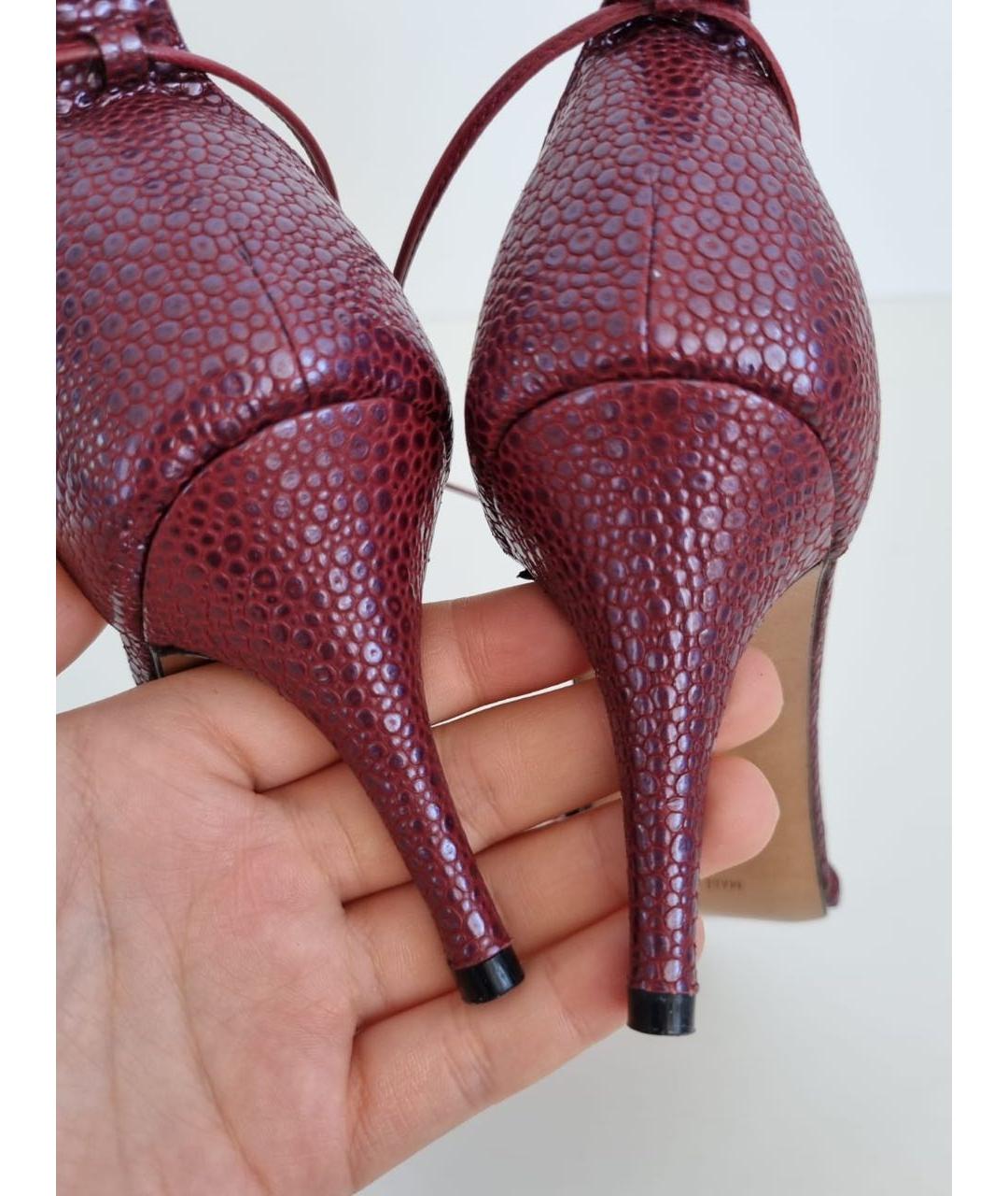 CHRISTIAN DIOR Бордовые туфли, фото 6
