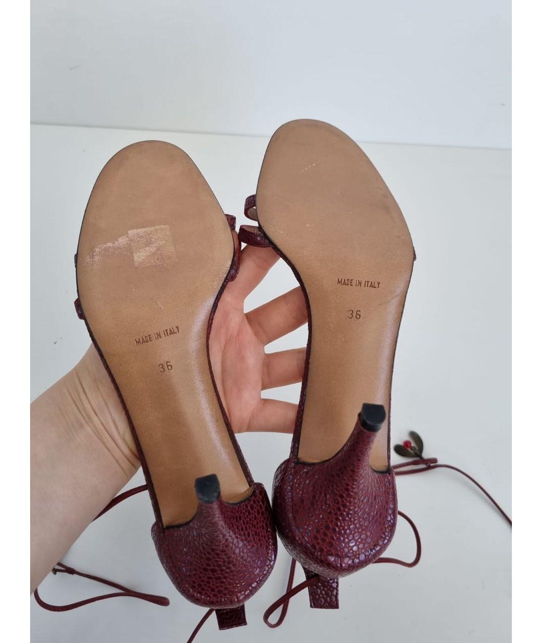 CHRISTIAN DIOR Бордовые туфли, фото 5