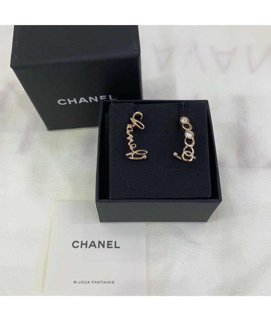 CHANEL Золотые серьги, фото 3