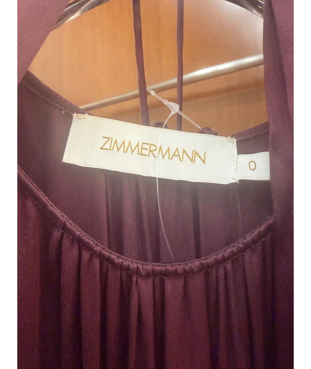 ZIMMERMANN Фиолетовое шелковое вечернее платье, фото 3