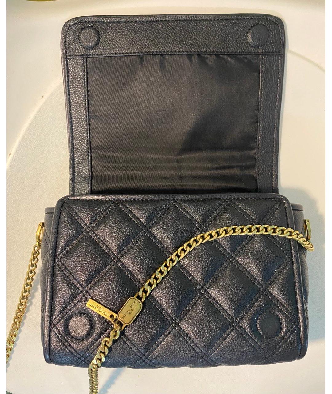 MARC JACOBS Черная кожаная сумка через плечо, фото 4