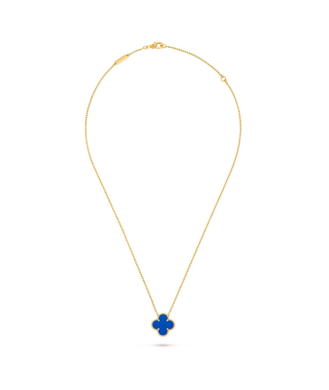 VAN CLEEF & ARPELS Голубое колье из желтого золота, фото 1