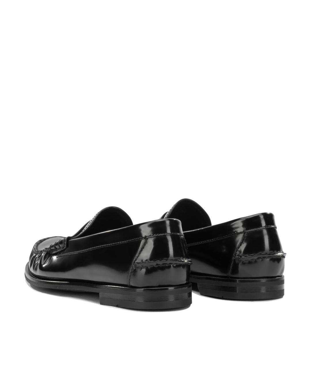 PRADA Черные лоферы из лакированной кожи, фото 4