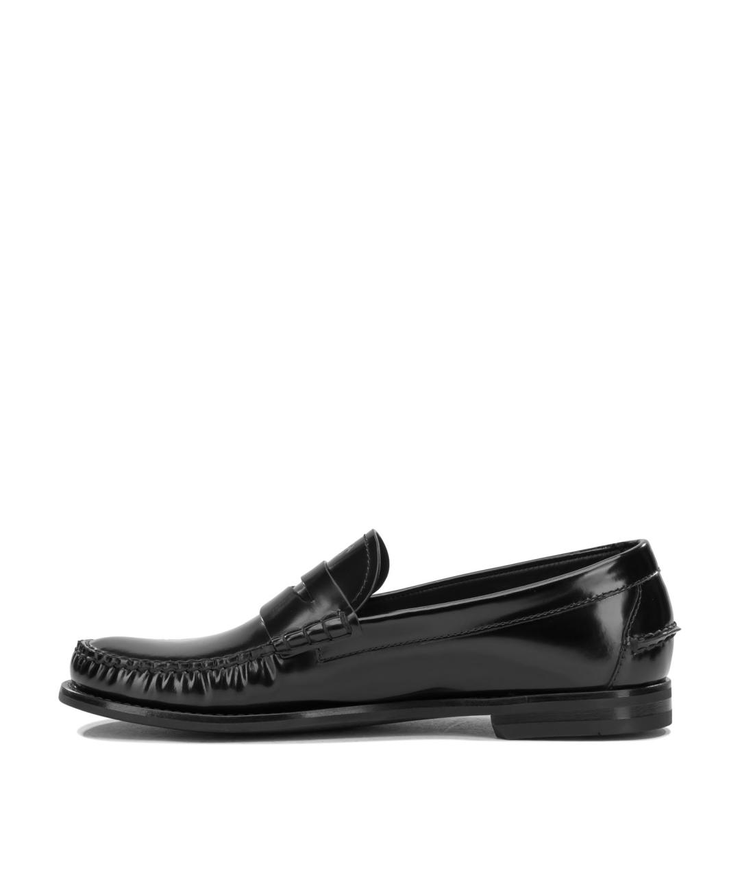 PRADA Черные лоферы из лакированной кожи, фото 3