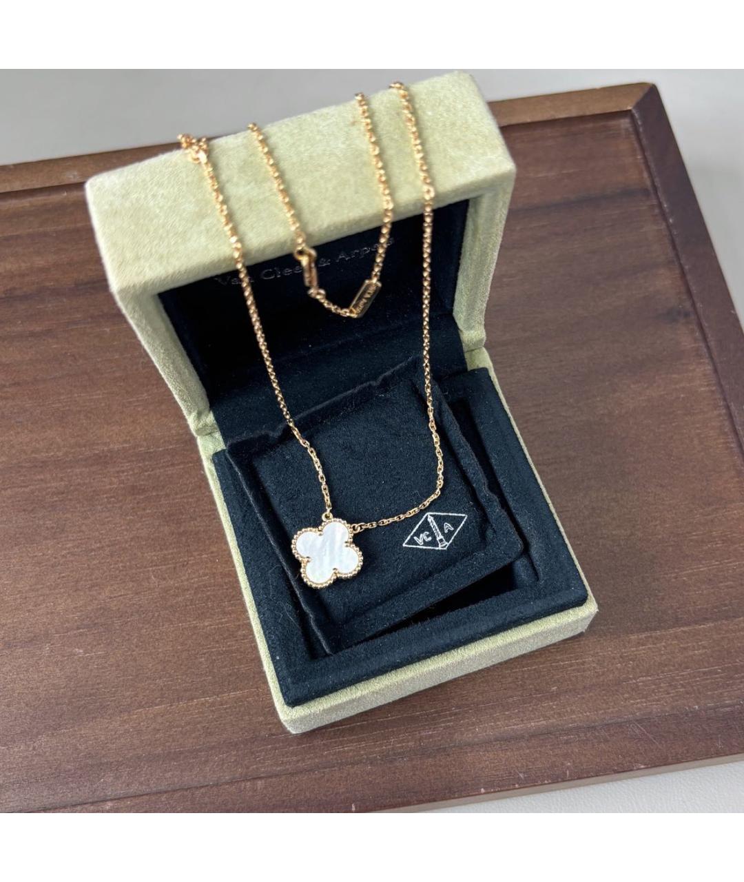 VAN CLEEF & ARPELS Белое колье из желтого золота, фото 2