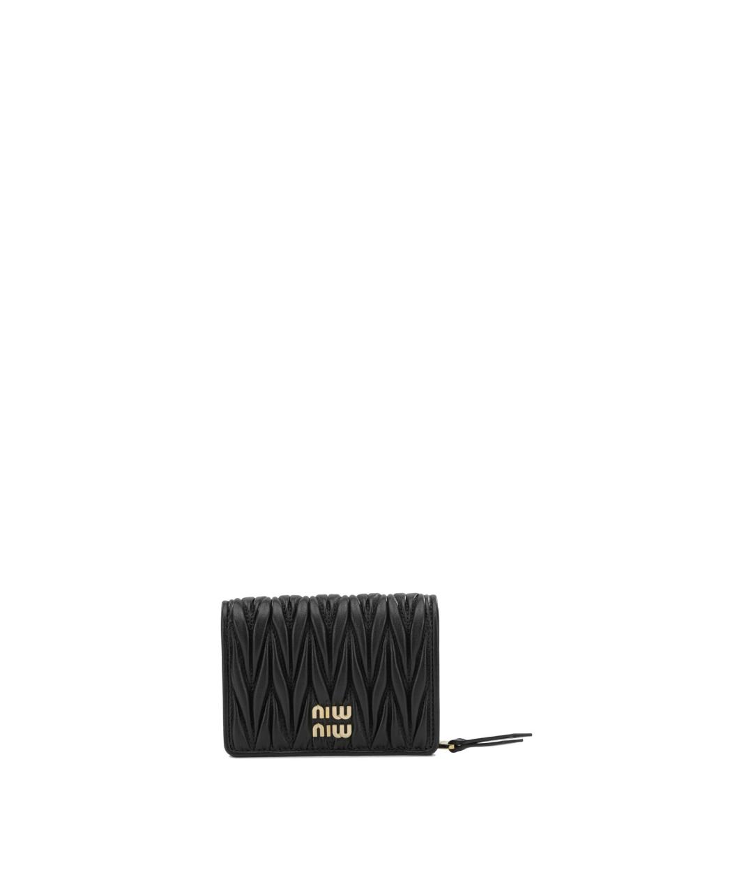 MIU MIU Черный кожаный кошелек, фото 6