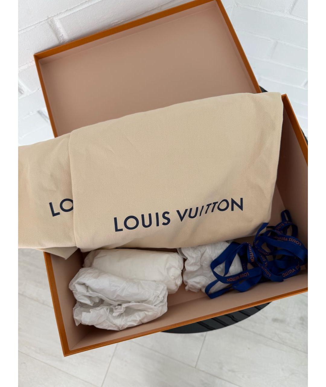 LOUIS VUITTON Черные кожаные сандалии, фото 8
