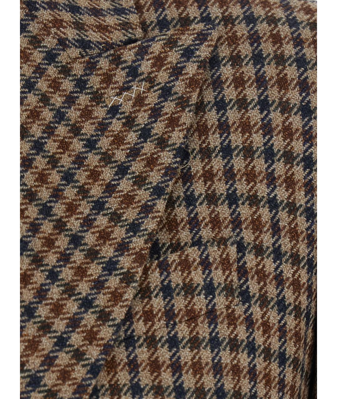 MAX MARA Коричневый шерстяной жакет/пиджак, фото 3