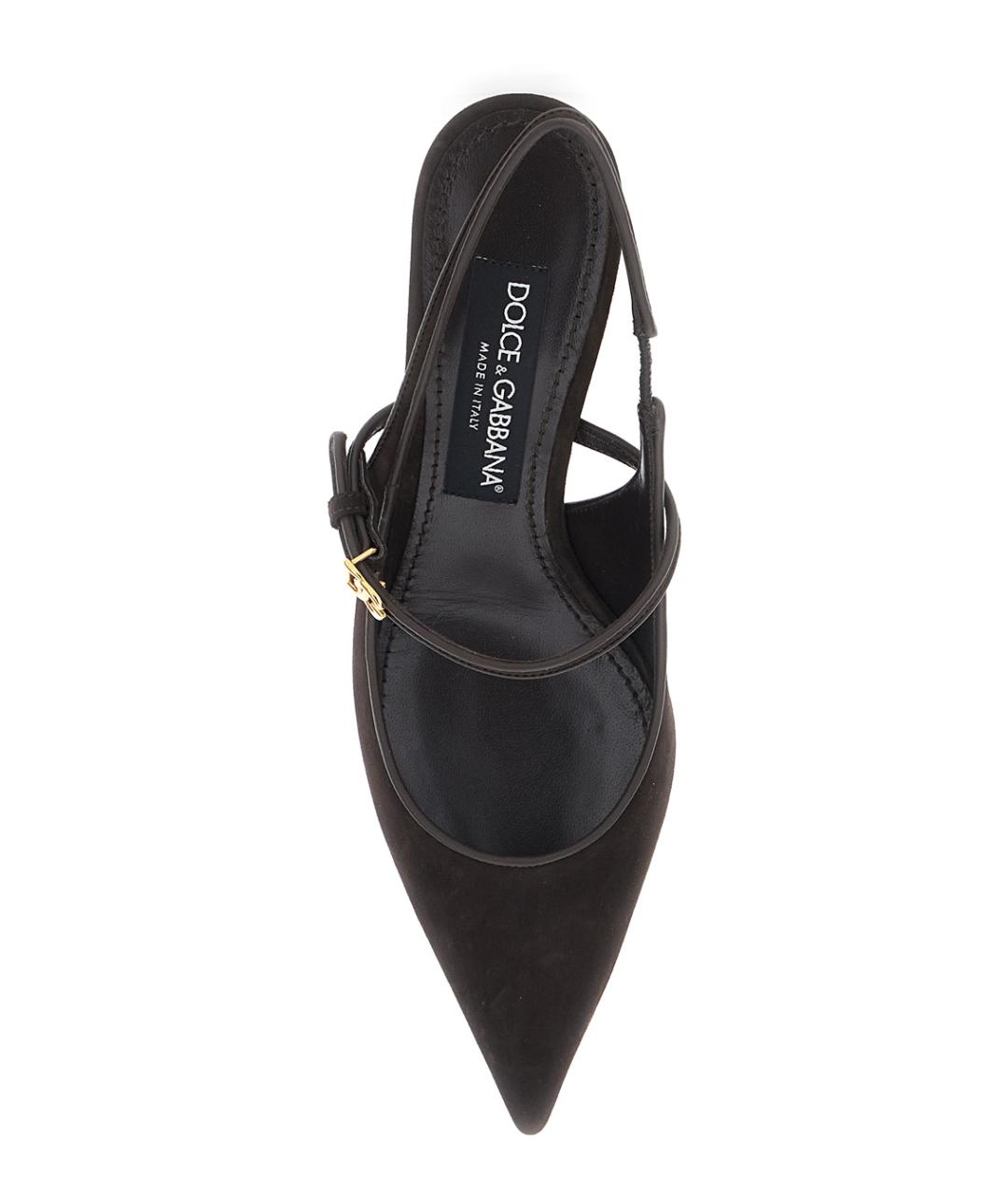 DOLCE&GABBANA Коричневые замшевые туфли, фото 4