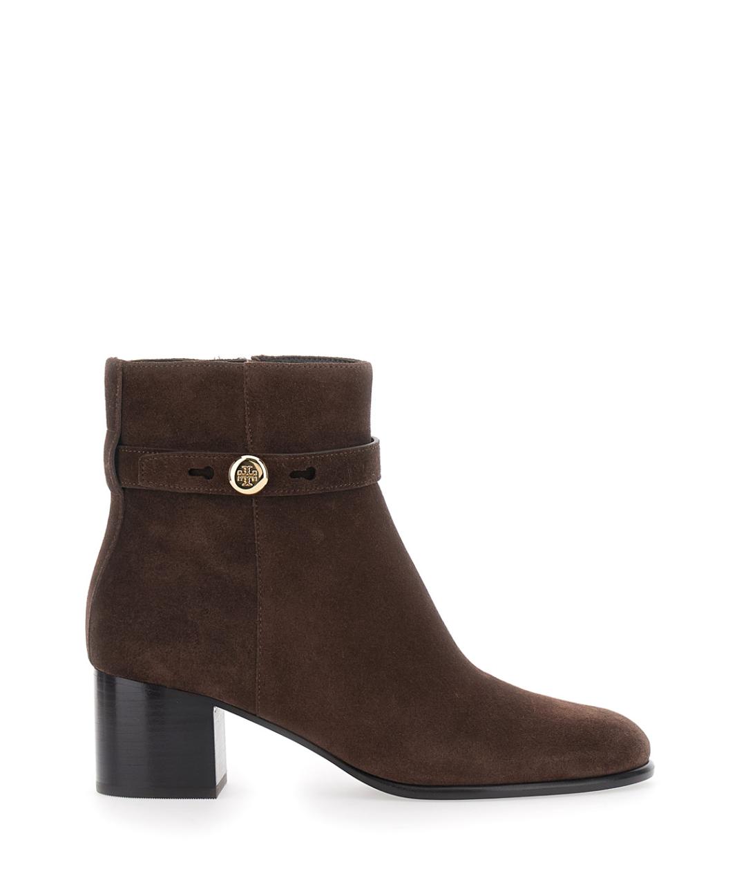 TORY BURCH Коричневые замшевые ботильоны, фото 1