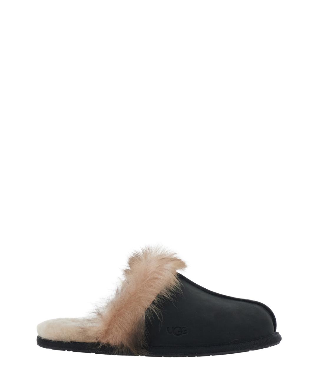 UGG Черные нубуковые сабо, фото 1