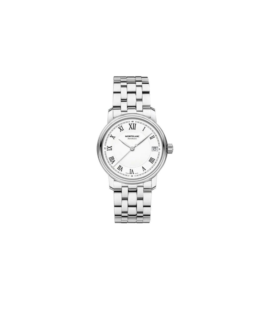 MONTBLANC Серебряные стеклянные часы, фото 10