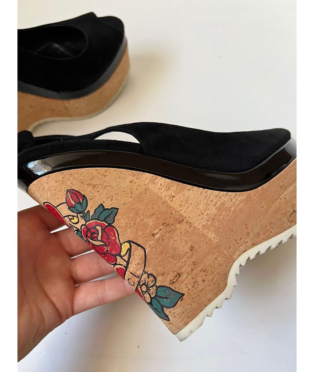 GUCCI Черные босоножки, фото 8
